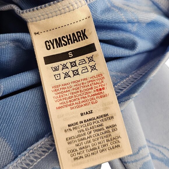 Gymshark Womens Power Hoodie, Cropped, Cinch Front, Long Sleeve, Blue, Small - Picture 5 of 7